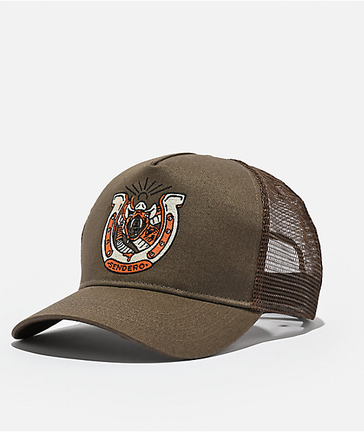 Sendero Snake Luck Brown Trucker Hat