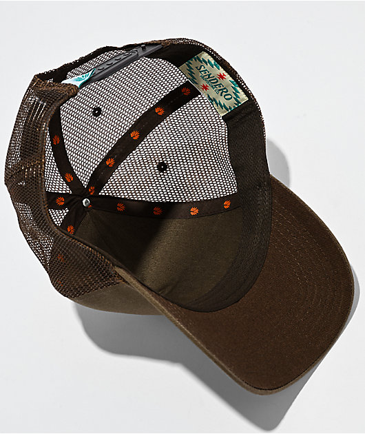 Sendero Snake Lucky Brown Snapback Hat