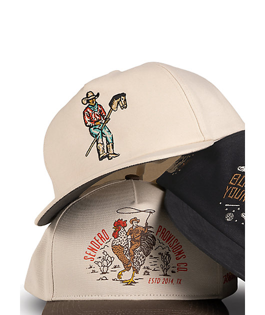 Sendero Stick Horse Tan Snapback Hat