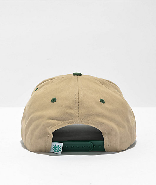 Sendero Time Flies Sand & Green Snapback Hat