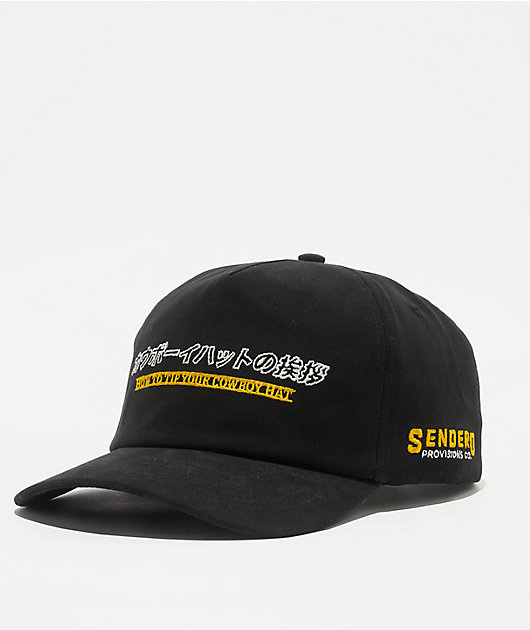 Sendero Tip Your Black Snapback Hat