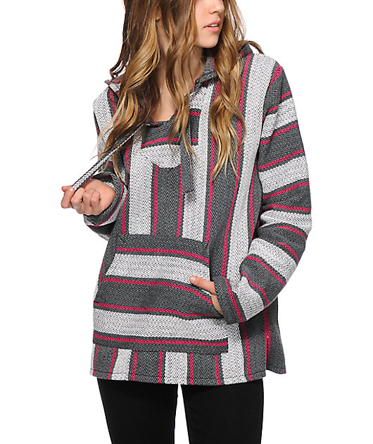 Senor Lopez Coco Loco Graphite & Fuchsia Poncho