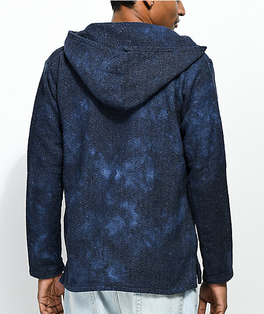 tie dye poncho hoodie