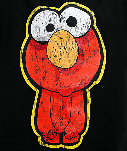 Sesame Street Zombie Elmo Black T-Shirt