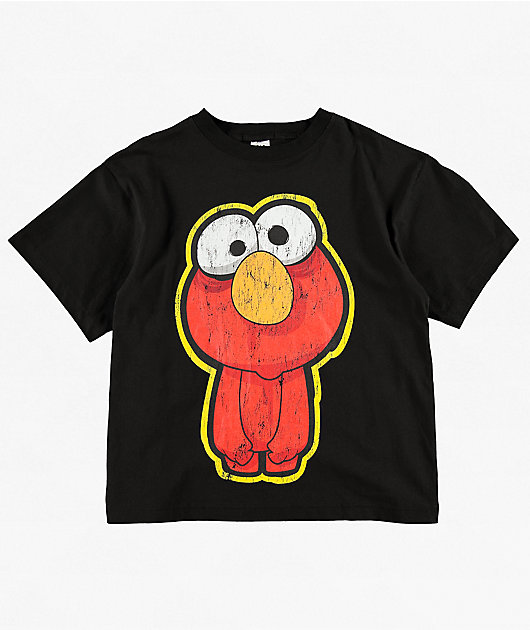Sesame Street Zombie Elmo Black T-Shirt