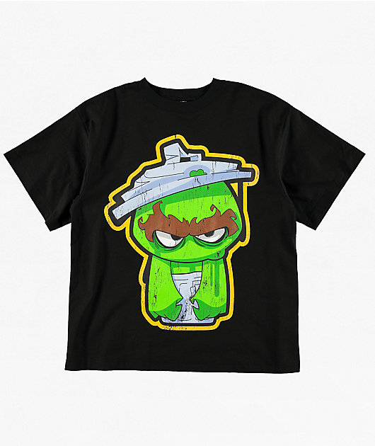 Sesame Street Zombie Oscar The Grouch Black T-Shirt