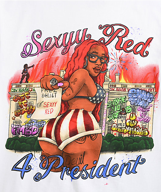 Sexyy Red For President White T-Shirt