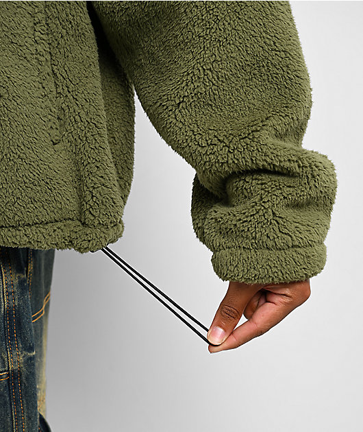 Shaka Wear 2.0 Green Sherpa Jacket