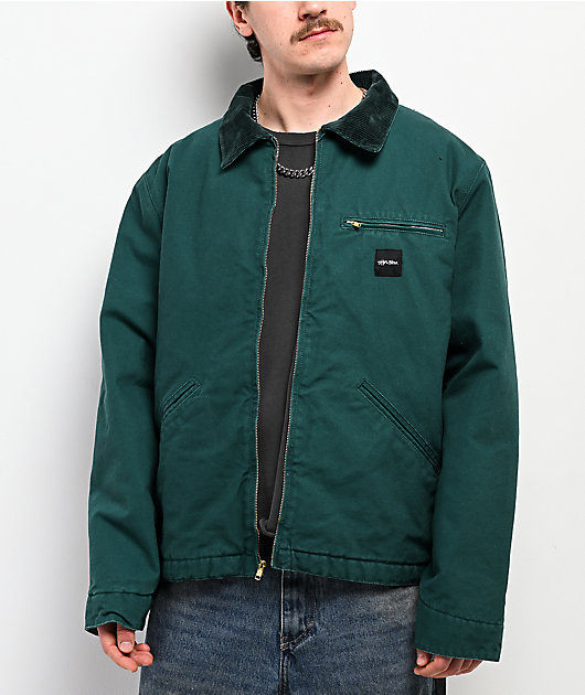Shaka Wear Aged Canvas Green Work Jacket | Zumiez