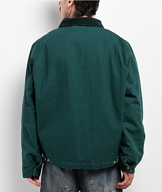 Shaka Wear Aged Canvas Green Work Jacket | Zumiez