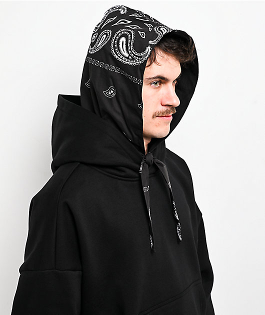 Shaka Wear Bandana Hood Black Hoodie | Zumiez