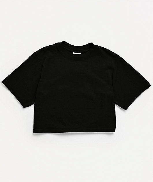 Shaka Wear Black Crop T-Shirt