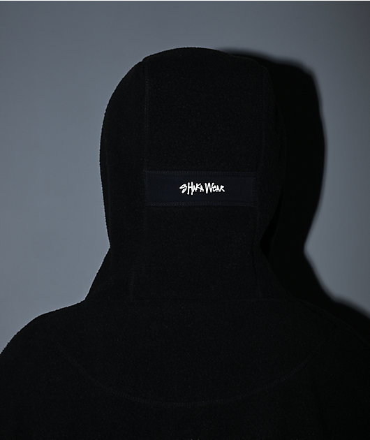 Shaka Wear Black Sherpa Quarter Zip Hoodie | Zumiez