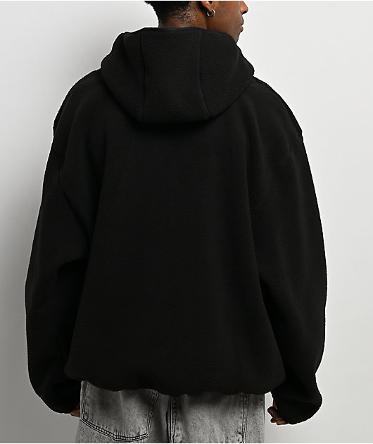 333K パーカー ブラック BTMK PULLOVER HOODIE washed XS007