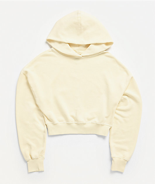 Shaka Wear Cream Crop Hoodie