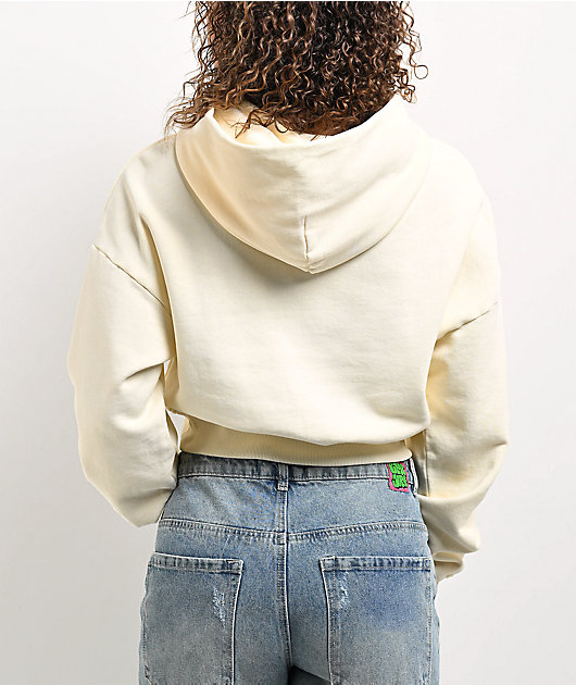 Shaka Wear Cream Crop Hoodie