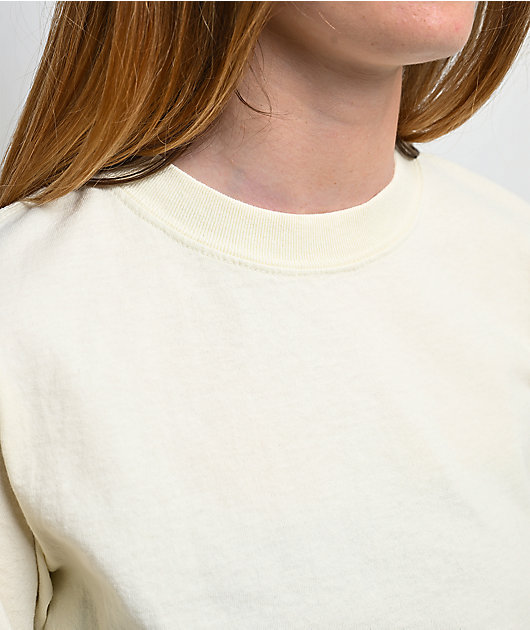 Shaka Wear Cream Crop T-Shirt