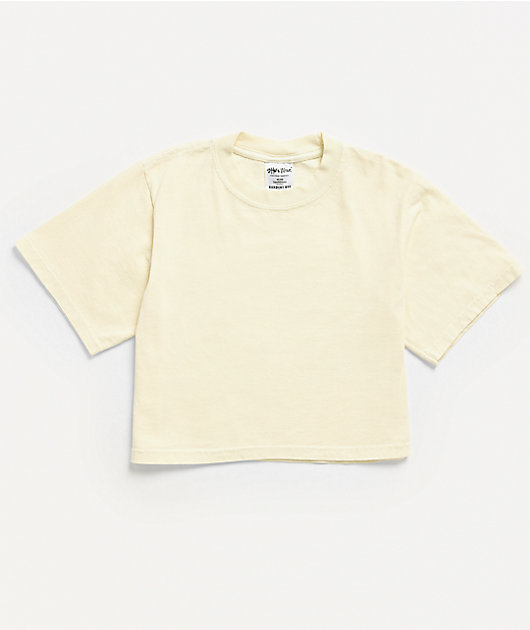 Shaka Wear Cream Crop T-Shirt