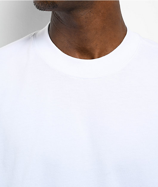 Shaka Wear Designer Garment Dye White Long Sleeve T-Shirt