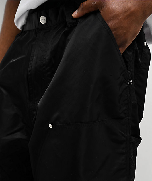 Shaka Wear Double Knee Black Nylon Cargo Pants | Zumiez