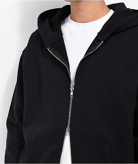 Zip-Through Denim Hoodie With Sash And Patches - Ready-to-Wear
