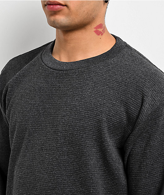 Shaka Wear Grey Heavyweight Thermal Long Sleeve T-Shirt | Zumiez