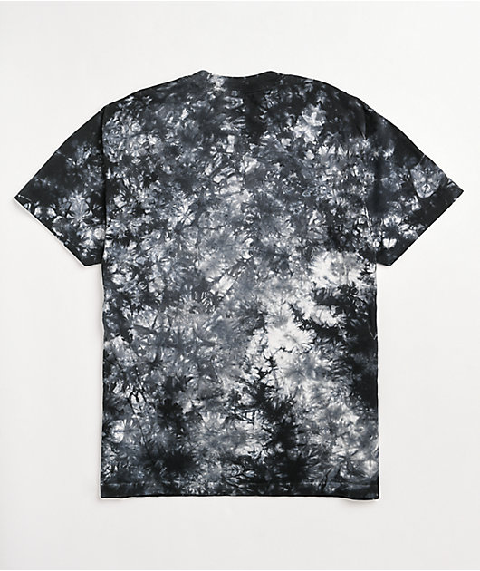 Shaka Wear Max Heavy Weight Black & White Tie Dye T-Shirt