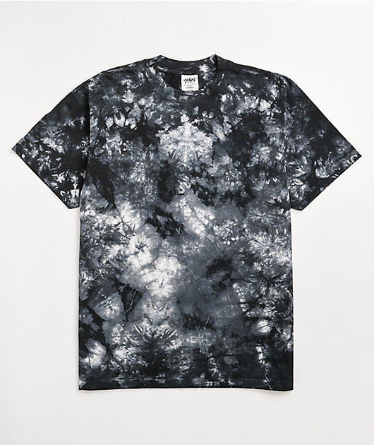 Shaka Wear Max Heavy Weight Black & White Tie Dye T-Shirt