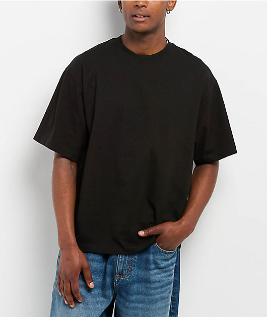 Shaka Wear Max Heavyweight Black Crop T-Shirt