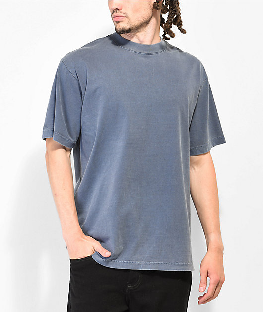 Shaka Wear Max Heavyweight Garment Dye Blue T-Shirt Zumiez
