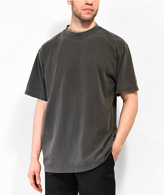 Shaka Wear Max Heavyweight Garment Dye Grey T-Shirt Zumiez
