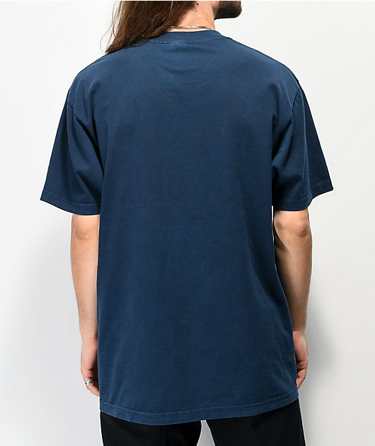 Shaka Wear Max Heavyweight Garment Dye Navy T-Shirt