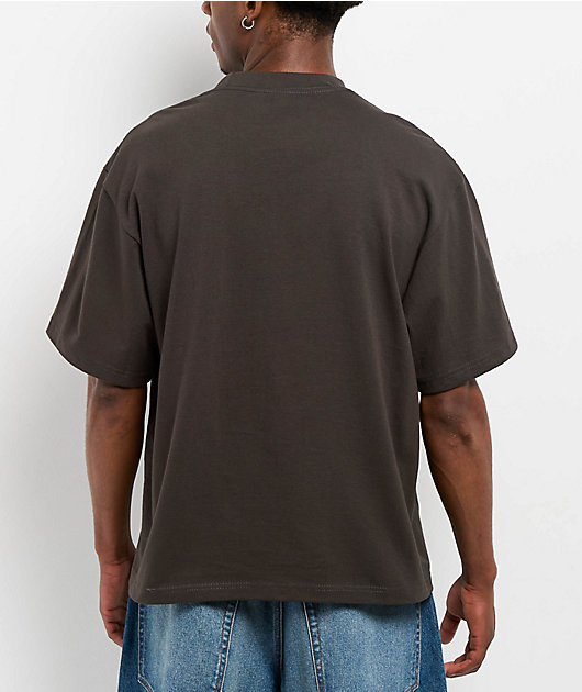 Shaka Wear Max Heavyweight Off Black Crop T-Shirt