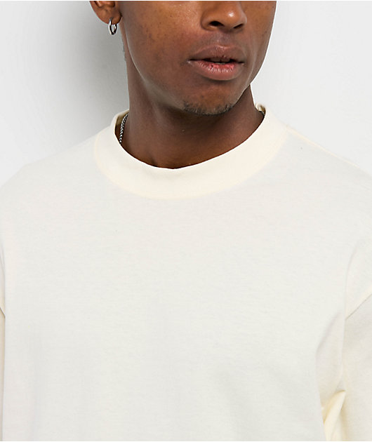 Shaka Wear Max Heavyweight Off White Crop T-Shirt