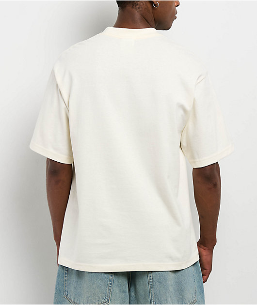 Shaka Wear Max Heavyweight Off White Crop T-Shirt