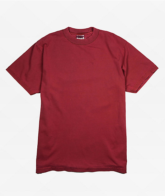 Shaka Wear Max Heavyweight Red Garment Dye T-Shirt