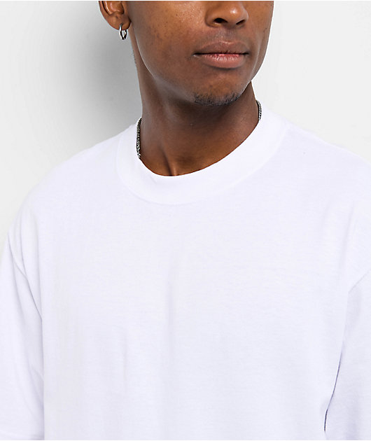 Shaka Wear Max Heavyweight White Crop T-Shirt