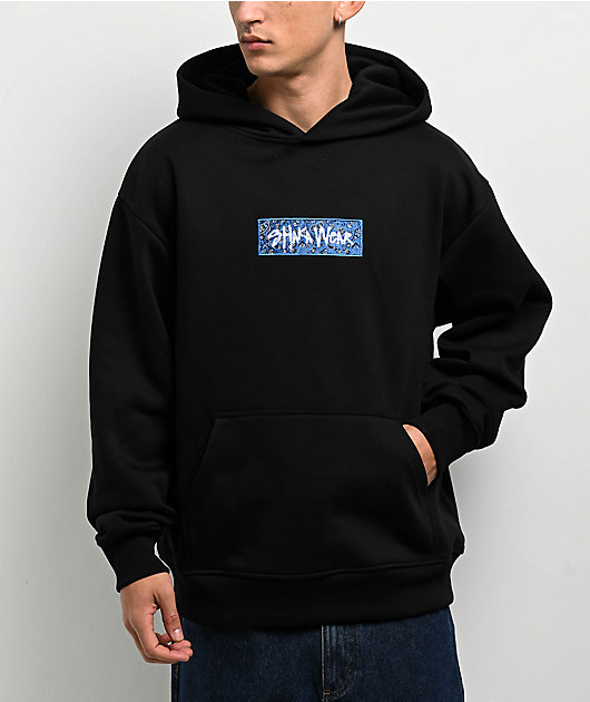Shaka Wear Paisley Black & Blue Hoodie | Zumiez