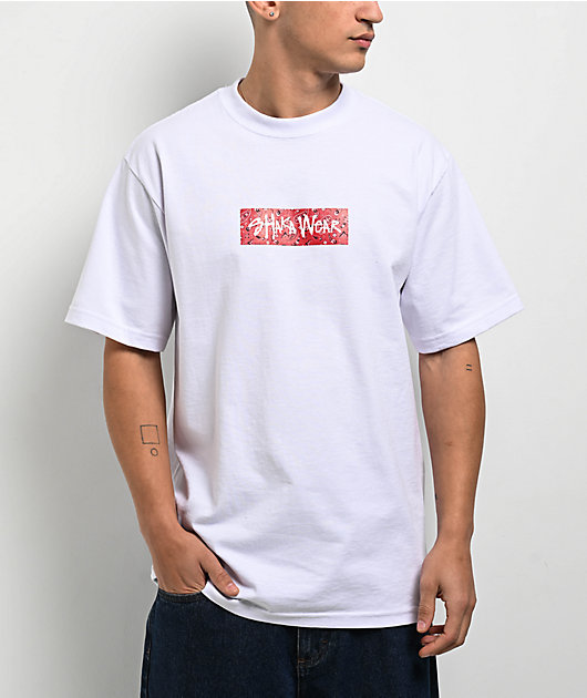Shaka Wear Paisley Heavyweight White T-Shirt | Zumiez