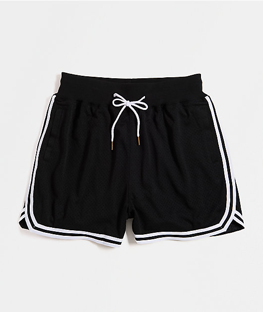 Shaka Wear Retro Black Basketball Shorts