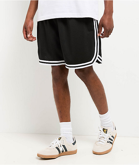 Shaka Wear Retro Black Basketball Shorts