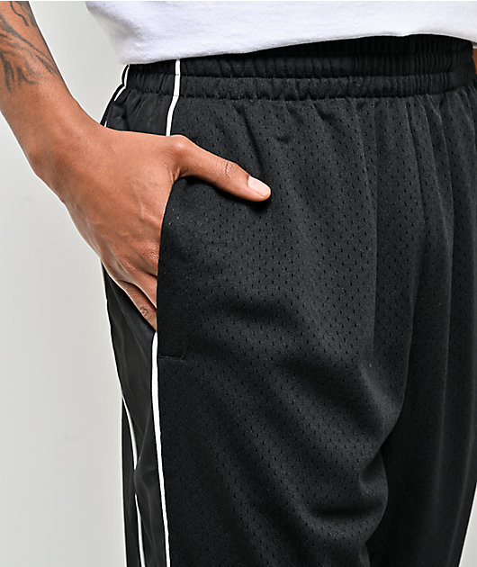 Shaka Wear Super Mesh Black Track Pants | Zumiez