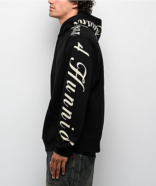 Shaka Wear x 4Hunnid Black Hoodie