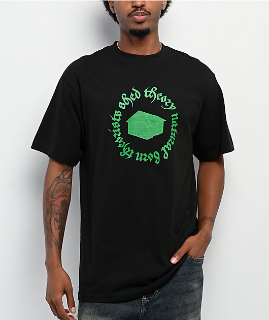 shadows dig EXTRA Tシャツ NATURAL Shed Theory Natural Born Black T-Shirt | Zumiez