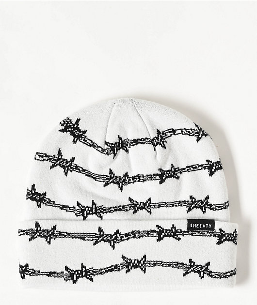 Sheisty Barbed Wire White Beanie | Zumiez