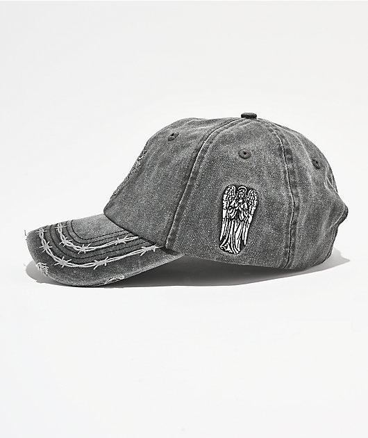Sheisty Confession Washed Black Strapback Hat