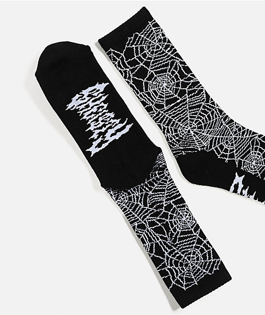 Sheisty Web Black Crew Socks