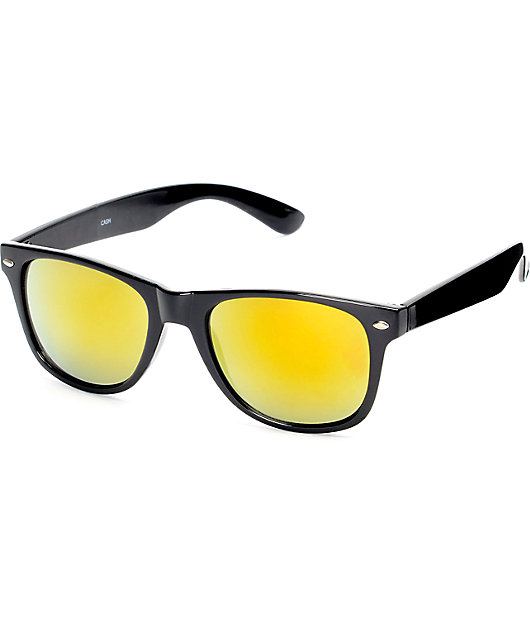 Shiny Black Classic Sunglasses | Zumiez