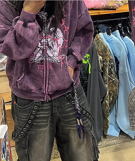 Shinya Car Meet Purple & Black Lanyard