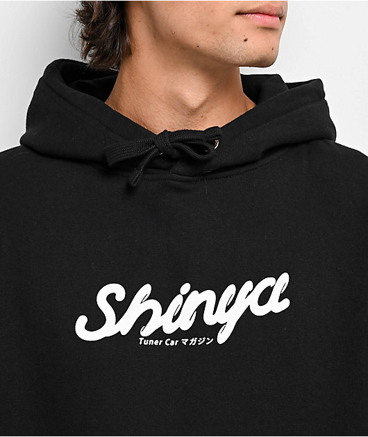 Shinya Collage Black Hoodie